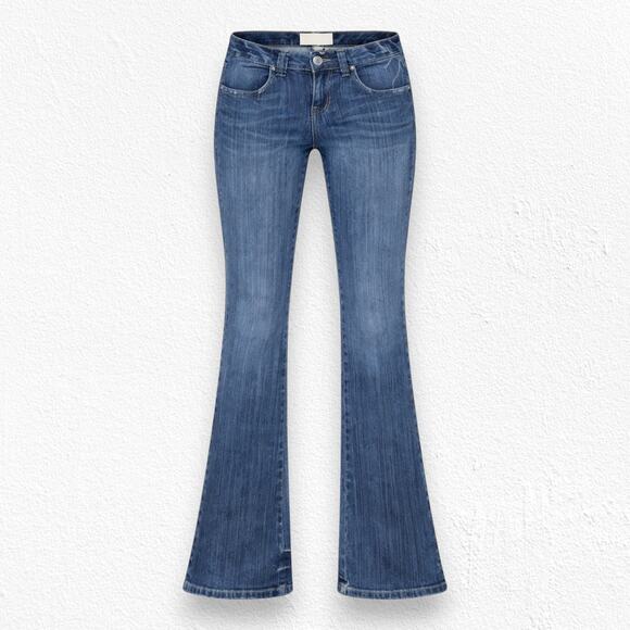 Y2K Low Rise Medium Wash Classic 2000s Flare Z. Cavaricci Bootcut